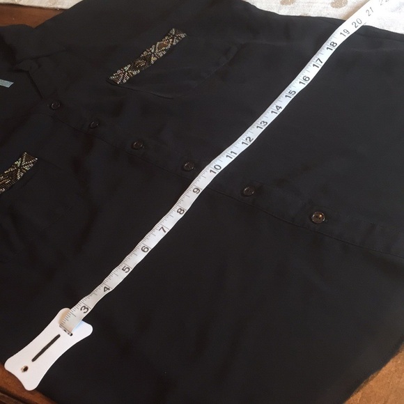 𝅺MOONLIGHT Sheer Top With Beaded Pockets - Picture 4 of 8